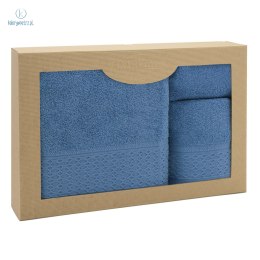 Darymex - zestaw ręczników bawełnianych SOLANO Niebieski (30x50)+(50x90)+(70x140)