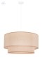DUOLLA - nowoczesna lampa wisząca z abażurem BOHO, ecru cotton