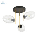 EMIBIG - nowoczesna lampa sufitowa ARGO 3 black/transparent