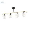 EMIBIG - nowoczesna lampa sufitowa FINES 4 black/transparent