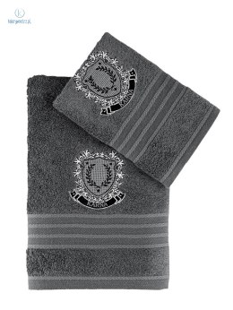 Karna Home - zestaw ręczników bawełnianych PAMES dark grey (50x90 cm)+(70x140 cm)
