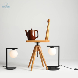 ARTERA - nowoczesna lampka stołowa/nocna ZAC BLACK