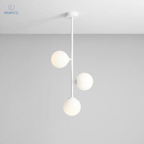 ARTERA - nowoczesna, skandynawska lampa sufitowa LIBRA 3 WHITE