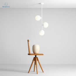 ARTERA - nowoczesna, skandynawska lampa sufitowa LIBRA 3 WHITE