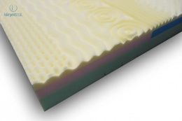 FRANKHAUER - materac wysokoelastyczny 7 stref z pianką memory, 80x200 cm, twardy H3 &quot;KETO&quot;