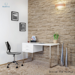 UNIQUE - nowoczesne biurko SOLANO, 120x60 cm białe