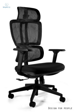 UNIQUE - nowoczesny fotel biurowy obrotowy DEAL, czarny