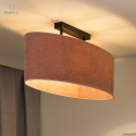 DUOLLA - elegancka lampa sufitowa z abażurem OVAL L, różowa