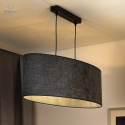 DUOLLA - elegancka lampa wisząca z abażurem OVAL L, grafit