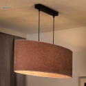 DUOLLA - elegancka lampa wisząca z abażurem OVAL L, róż