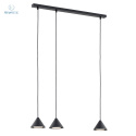 EMIBIG - nowoczesna lampa wisząca ELIT 3 BLACK, czarna