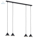 EMIBIG - nowoczesna lampa wisząca ELIT 4 BLACK, czarna