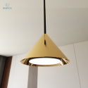 EMIBIG - nowoczesna lampa wisząca glamour ELIT 6 GOLD, czarno-złota