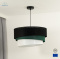 DUOLLA - nowoczesna lampa wisząca z abażurem TRIO, 45x25 cm czarna/zielona/biała
