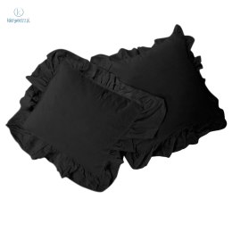 Limasso - Poszewka bawełniana premium komplet 2szt. BLACK, 40x40 cm STONEWASHED