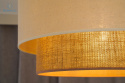 DUOLLA - nowoczesna lampa wisząca z abażurem BOHO, 45x22 cm beżowa/juta