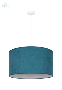DUOLLA - nowoczesna lampa wisząca z abażurem BRISTOL, 45x25 cm turkusowa