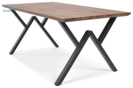 FERTONE - prostokątny, loftowy stół do jadalni dla 8 osób PORTLAND 180x90 cm, kolor ciemny dąb