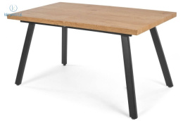 FERTONE - rozkładany, loftowy stół do jadalni dla 8 osób ESSEN 140 - 180 cm, kolor dąb naturalny