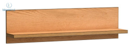 JARSTOL - duża, nowoczesna półka wisząca FONTI, 120x32 cm - kolor dąb karmel