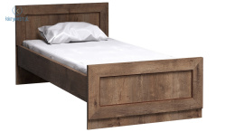 JARSTOL - jednoosobowe, klasyczne łóżko ze stelarzem TADEUSZ T-20, 90x200 cm, kolor dąb lefkas