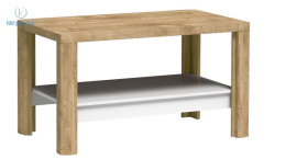 JARSTOL - nowoczesny stolik kawowy z półką LIVINIO L-13, 110x63x61 cm kolor dąb sonoma