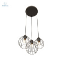 EMIBIG - nowoczesna, designerska lampa wisząca NANDO BLACK 3P, czarna