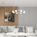 EMIBIG - nowoczesna, designerska lampa wisząca STARLIT 8 WHITE - biała