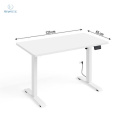 BIM FURNITURE - elektryczne biurko z regulacją wysokości BIMOTION WHITE 120x65 cm kolor biały mat