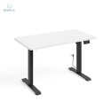 BIM FURNITURE - elektryczne biurko z regulacją wysokości BIMOTION WHITE/BLACK 120x65 cm kolor biały mat/czarny mat