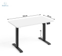 BIM FURNITURE - elektryczne biurko z regulacją wysokości BIMOTION WHITE/BLACK 120x65 cm kolor biały mat/czarny mat