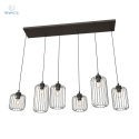 EMIBIG - nowoczesna, designerska lampa wisząca VANDER BLACK 6, czarna