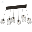 EMIBIG - nowoczesna, designerska lampa wisząca VANDER BLACK 6, czarna