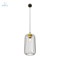 EMIBIG - nowoczesna, designerska lampa wisząca VANDER BLACK G, czarna/złota