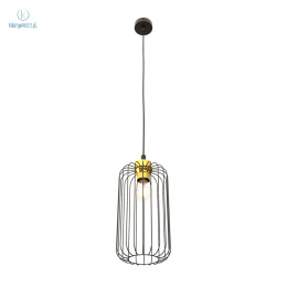 EMIBIG - nowoczesna, designerska lampa wisząca VANDER BLACK G, czarna/złota