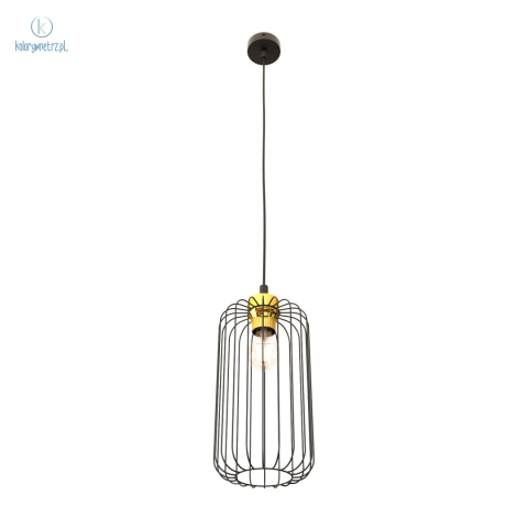 EMIBIG - nowoczesna, designerska lampa wisząca VANDER BLACK G, czarna/złota