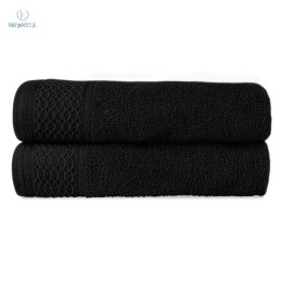 Darymex - ręcznik bawełniany SOLANO Czarny 2x(30x50 cm)