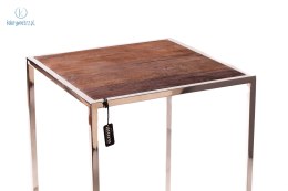 Aluro - loftowy, industrialny stolik pomocniczy FOSIL, 70x52 cm